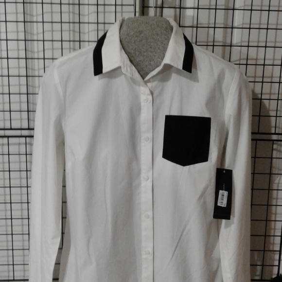 NEW* Cotton button down shirt NWT - Picture 2 of 4